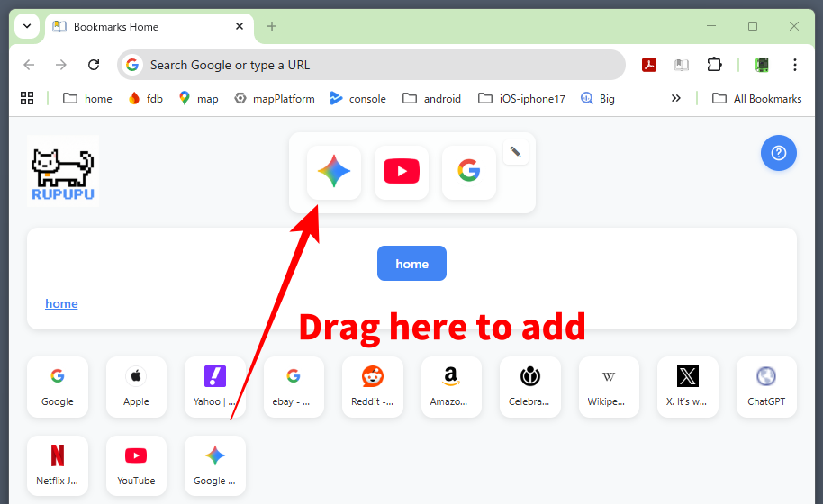 Dock (pinned bar) overview